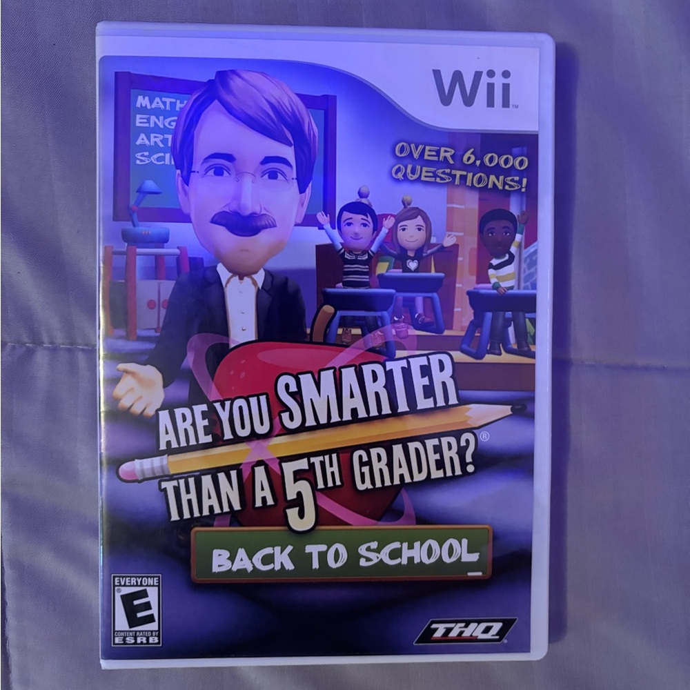 HQ Are You Smarter Than a 5th Grader? Wii Game - Purple